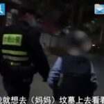 深夜离家！12岁男童：想去墓地看妈妈 警一听哭了